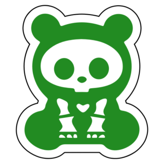 X-Ray Panda Sticker (Green)